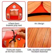 Kids Play Tent Pop Up Barn Play Tent No Installation Foldable Play Tent