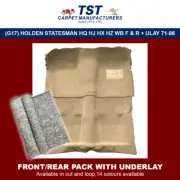 MOULDED CAR CARPET FITS (G17) HOLDEN STATESMAN HQ HJ HX HZ WB F&R+UNDERLAY 71-86