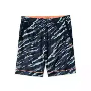 AND1 Shorts 8" Inseam Basketball Gym Athletic Running Jogging Shorts Navy Grey
