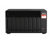 QNAP TS-873A-8G 8 Bay NAS AMD Ryzen Embedded V1500B 4-core/8-thread 2.2 GHz 8GB RAM 2xM.2 2280 PCIe 2x2.5GbE Hot-swappable WOL 3xUSB3.2