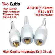 1-16mm APU16 MT2 MT3 Integral Shank Arbor Keyless Drill Chuck Tang Drawbar CNC