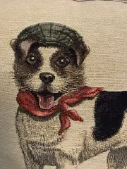 Hines of Oxford Master Hunting Jack Russell Puppy Dog Tapestry Feather Pillow
