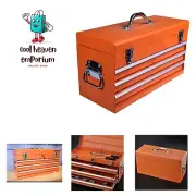 Portable Metal Tool Box with Drawers 20”- Keyed Center Lock for Security - Po...