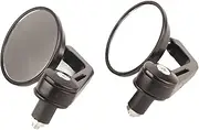 Chrome 7/8" Universal Round Motorcycle Handle Bar End Mirrors - Stylish Chrome Side Mirrors for Enhanced Visibility on 22mm Bars