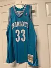 Mitchell and ness Blue Alonzo mourning Hornets jerseys with tags XL Nwt