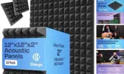 18-Pack Sound Proof Foam Panels for Walls 12X12X2" Acoustic Panels Pyramid
