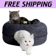 Versatile Cat Cave with Detachable Tunnel Bed - Perfect for Multi-Pet Homes