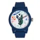 AX STREET ART系列ALEX LEHOURS潮流童趣狗頭設計手錶-藍