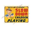 bedroom bar club shop ideas 1950s children playing Sunbeam Bread metal tin sign