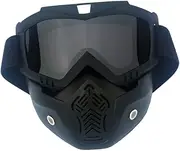 Motor Glasses Motocross Goggles Motorcycle Face Mask Detachable Mask Motorbike Helmet Lens Vintage