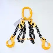 Grade 80 2 Leg WLL 3500kg Chain Sling 8mm*2m With Clevis Hook & Shortening