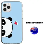 Case Cover Silicone Cute Kawaii Bear Red Heart Baby Blue Happy Panda Pink Cheeky