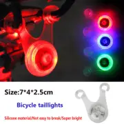 Led Silicone Mountain Bike Bicycle Front Rear Lights Set Push Cycle Light Clip