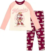 [Disney] Minnie Mouse Mickey Mouse T-Shirt and Leggings Outfit Set Infant to Big Kid