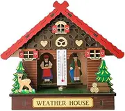 Sunny Rainy Box Thermometer and Hygrometer Home Decoration Wall Hanging Ornaments