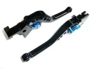 UZUKI SFV650 GLADIUS 09-15 SHORT BLACK BRAKE AND CLUTCH LEVERS ROAD TRACK RACE