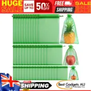 Bags Fruit Protection Bags Trees Garden Fruit Netting Drawstring 3 Sizes 45Pcs