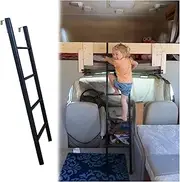 Bunk Bed Ladder Black Bunk Bed Ladder for RV Motorhome Home, Floor-Standing Twin Bed Side Ladder - 4 Steps/ 5 Steps, Space-Saving Safety Step Ladder (Size : 130cm/50) (Black 140cm