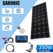 350W Solar Panel Kit 12V 350Watt Mono Caravan Camping Home Battery Power Charger