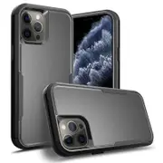 For Apple iPhone 11 Pro 3in1 Case Drop Resistant Defender Tradies Hybrid Armor Heavy Duty Rugged Shockproof Tough Cover (Black)