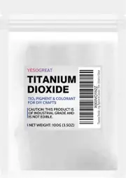 3.5Oz Titanium Dioxide, Tio2 Pure Titanium Dioxide for Soap Making, Whitening Co