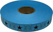 The Ticket Gurus-roll of 2000 Blue Star Tickets Single Roll Consecutively Numbered Raffle Tickets