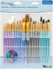 Crafter's Choice Variety Taklon Brush Super Value Pack 18/PkRCC701
