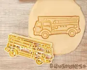 Fire Truck City Car Vehicle Fire Brigade Fireman Firefighter Cookie Cutter