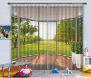 Fresh Suburb template 3D Curtains Blockout Photo Printing Curtains Drape Fabric