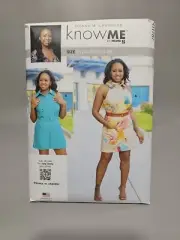 Know Me R11787 Sleeveless Mini Dress & Romper w Pockets Sz 18-26 UNCUT ME2030