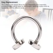 20PCS C Shaped Buckles 10mm Double Head Rivet Buckle For Clothing Collar Hat