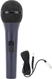Wired Microphone Metal Mesh Balanced Output Ergonomic Grip Dynamic Vocal Mic for Karaoke Outdoor Singing