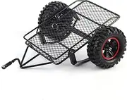 Metal Model Car Small Trailer Heavy Duty Durable RC Crawler Accessory for Traxxas 4 Axial SCX10 RC4WD D90 CC01 1/10 RC Rock Crawler Truck Car