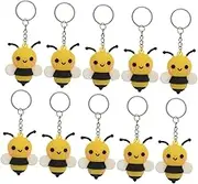 Vaguelly Cartoon Bee Keychain Pendant Creative Keychain for Boys and Girls Birthday Present Decorative Keyring