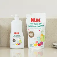 在飛比找嬰之房優惠-德國 NUK - 植萃奶瓶蔬果清潔液 (1罐+1補充)