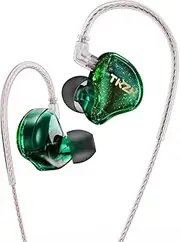EZ EAR TKZK TK01 HiFi Entry Headphones with Dynamic Driver, Deep Bass in-Ear Monitor with Tesla DD, in-Ear Headphones with 2 Pin OFC Cable for Stage, Music, Pop, ACG (Purple, No Microphone)