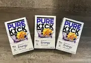 Pure Kick Energy Singles To Go Drink Mix, Mango Acai - 3 Pack - ZERO SUGAR