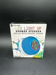 LED Light Up Shower Speaker - Wireless Water Resistant Speaker - IPX 4