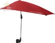 Versa-Brella 4-Way Swiveling Sun Umbrella - Firebrick Red