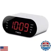 Timex Alarm Clock with AM/FM Radio and 20 Station Presets, Digital Clock Radi