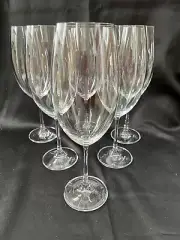 Crystalite Bohemia Czech Republic Crystal Wine Glass Set of 6 White Red ELEGANT