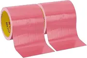 uxcell 4"x0.01" Bookbinding Tape, 22 Yard Total 2 Roll Cloth Bookbinding Repair Tape Book Binding Tape Self Adhesive for Repairing Old Books, Pink