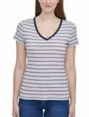 Tommy Hilfiger Women’s T Shirt Top 2XL XXL Multicolor Stripes Tee Shirt