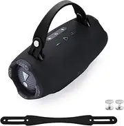 EUGOOCX Removable Speaker Silicone Handle Strap for JBL Xtreme 4/ Xtreme 3/ Xtreme 2 Portable Bluetooth Speaker Travel Carry Strap Replacement Accessories (Black)
