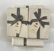 West Elm SILKY TENCEL Duvet Cover King California King & Two King Shams Sand NWT