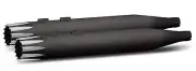 RC Components Black RCX Excalibur 4" Slip On Mufflers Eclipse XXL Tips Harley FL
