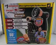 Pocket Hose 3/4” Flow Copper Bullet Lightweight Lead Free Kink Free 50ft