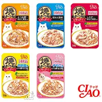 在飛比找Yahoo奇摩購物中心優惠-CIAO 日本 鰹魚燒 貓用 晚餐包 系列 50g X 12