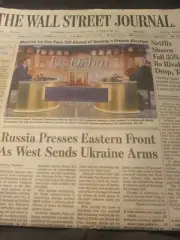 The Wallstreet Journal Thursday April 21 2022. Macron, Le Pen Face Off Ahead