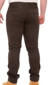 NEW DICKIES SLIM FIT BROWN PANTS MENS 33X30 TAPERED LEG TWILL